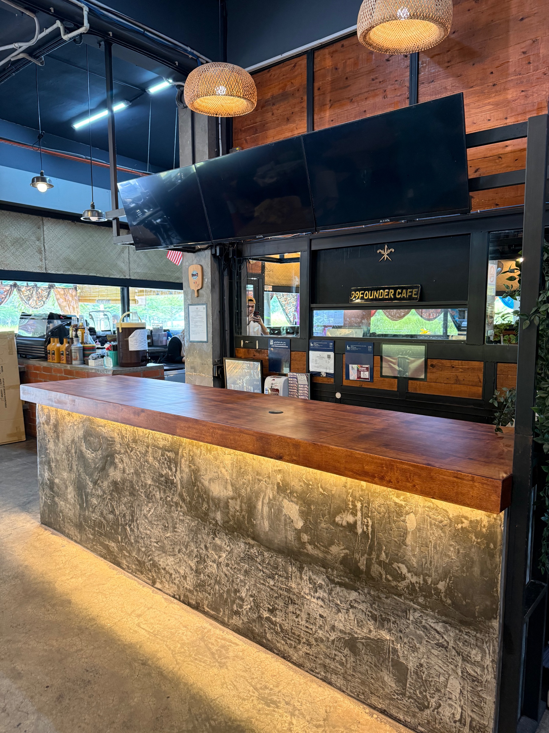 Founder 99 – Rubberwood Countertops (2 Outlets), Commercial / office, Puncak Alam completed project, photo 3