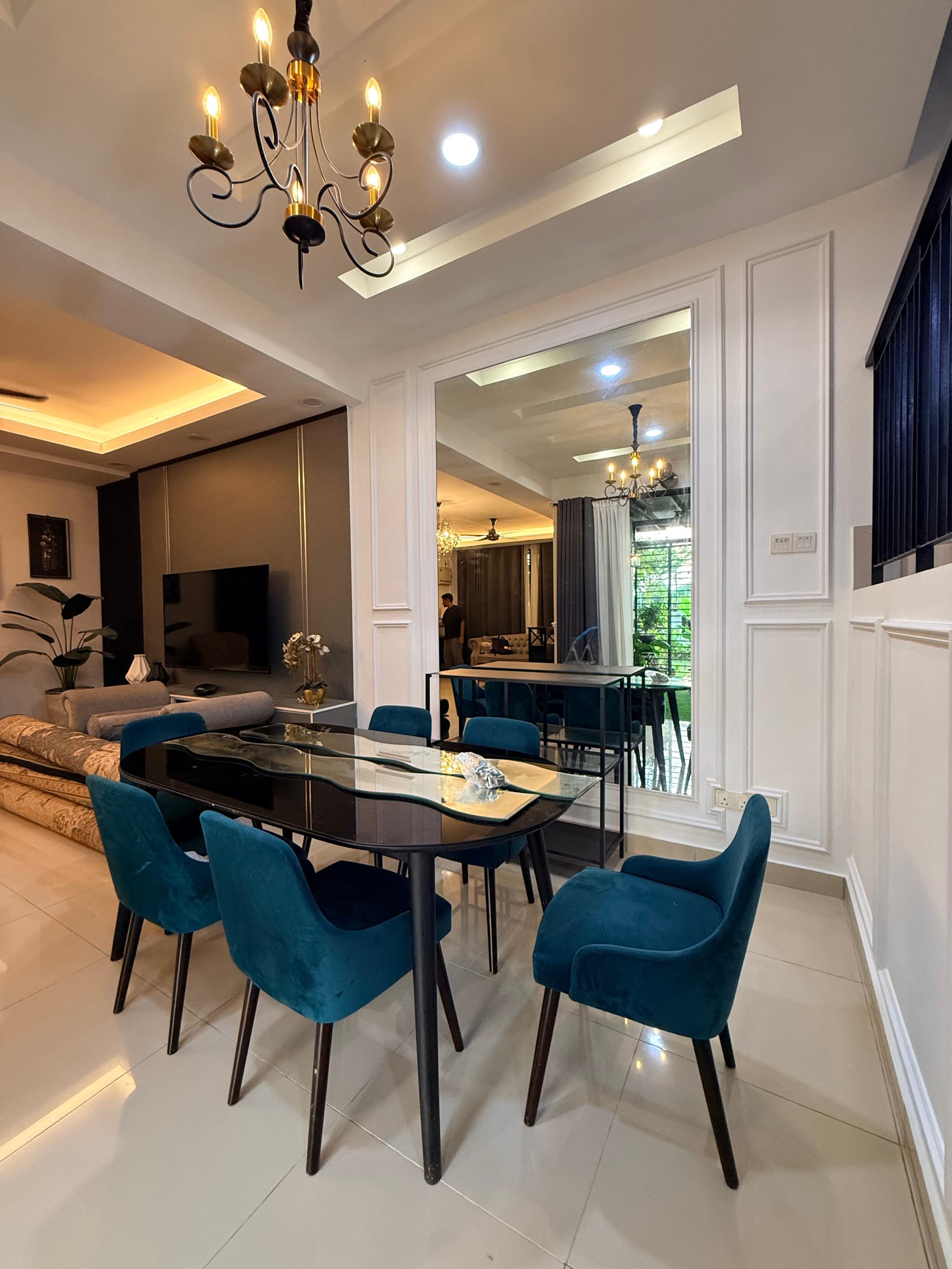 Cendana - Modern Living & Dining Feature Wall, Wall Decoration, Puncak Alam completed project, photo 7
