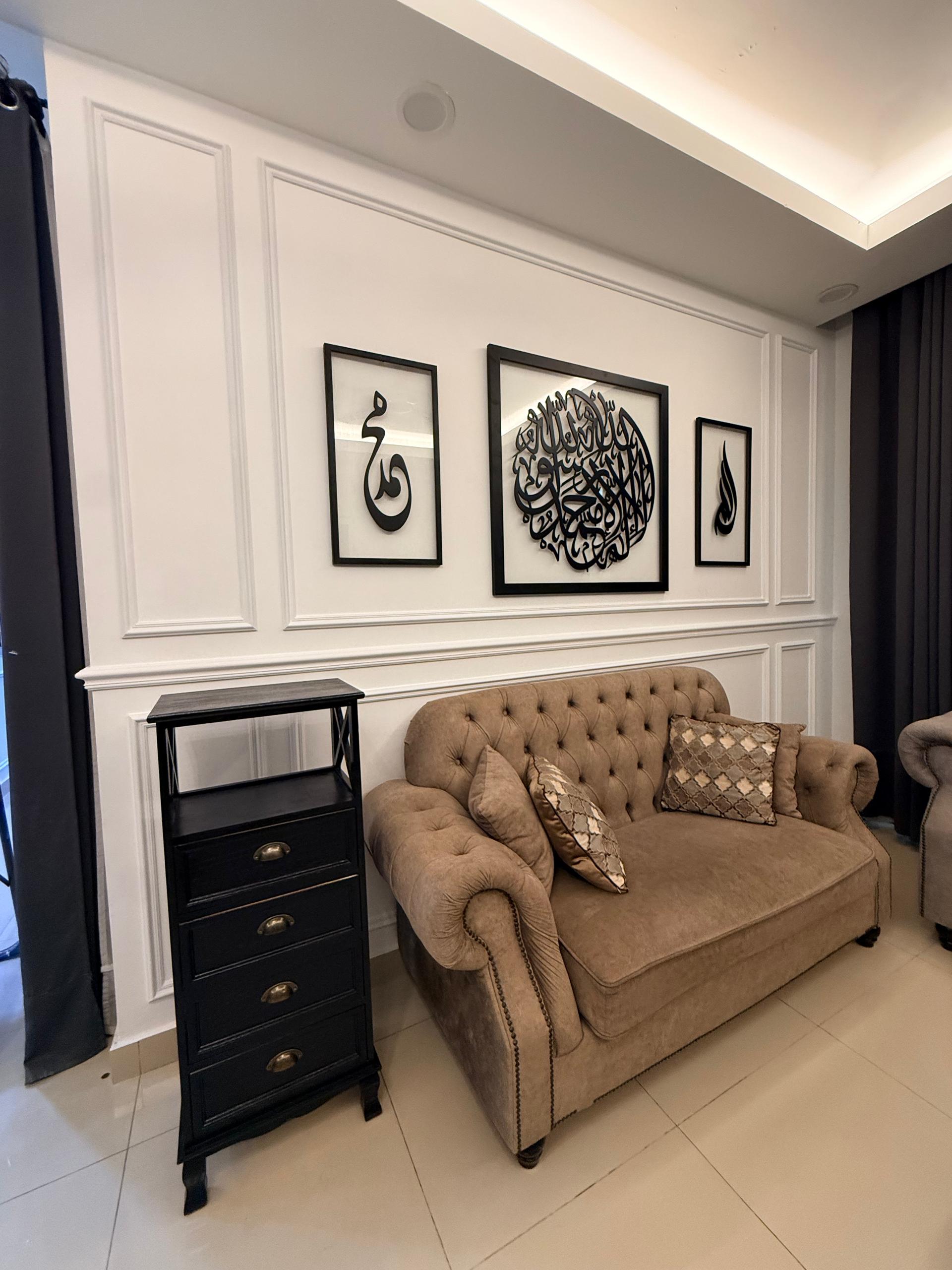 Cendana - Modern Living & Dining Feature Wall, Wall Decoration, Puncak Alam completed project, photo 8
