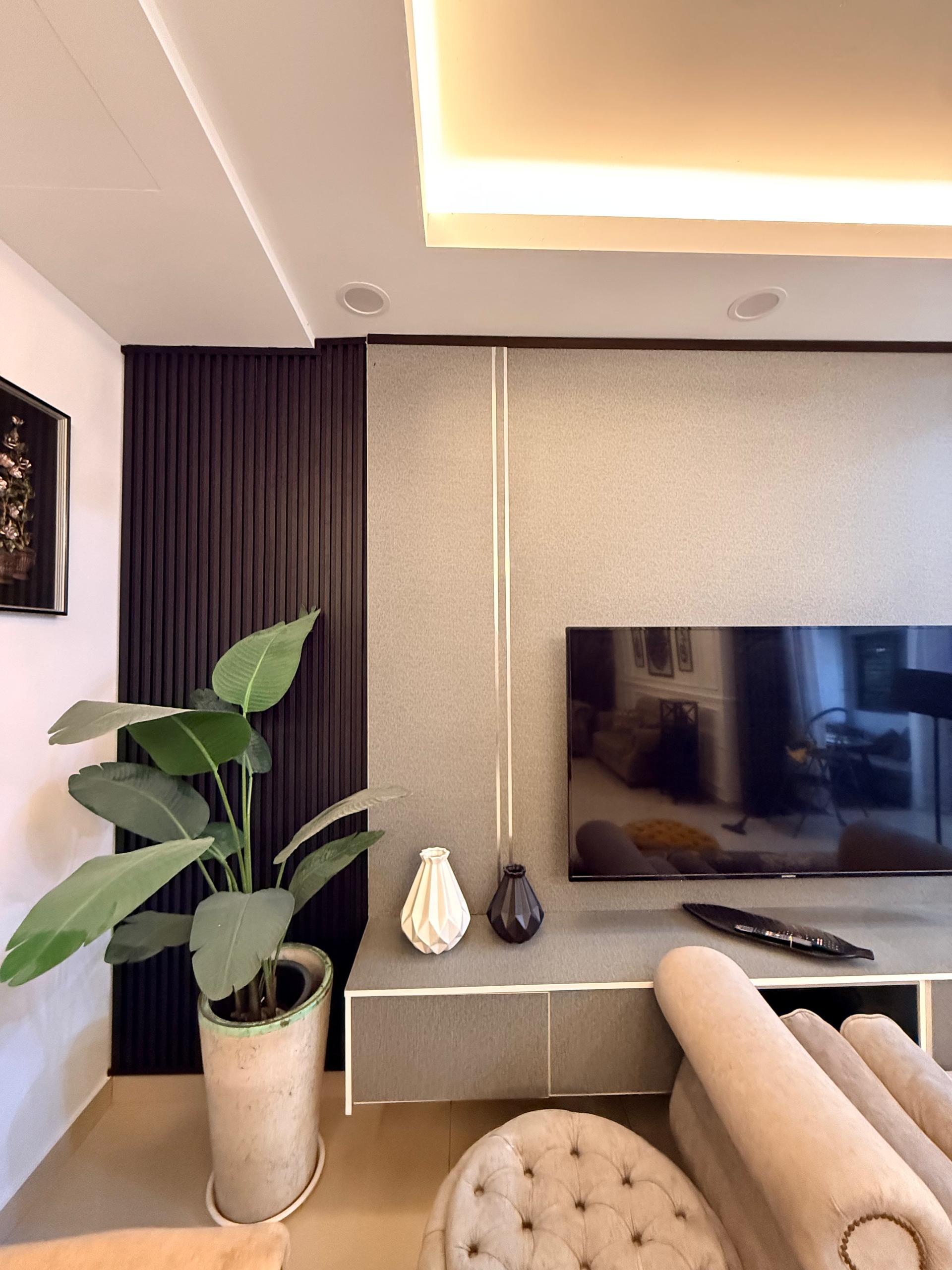 Cendana - Modern Living & Dining Feature Wall, Wall Decoration, Puncak Alam completed project, photo 9